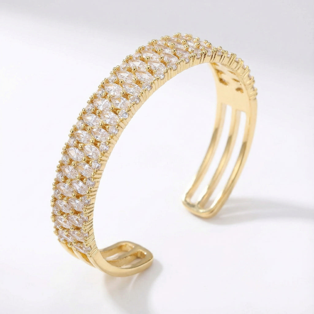 Bracelet Jonc Scintillant – Toucher de Prestige