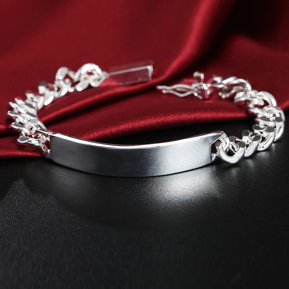 Bracelet en argent pour homme à la mode