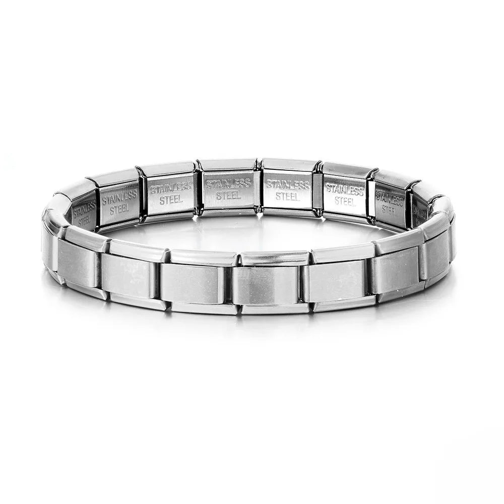 Bracelet carré en argent homme et femme