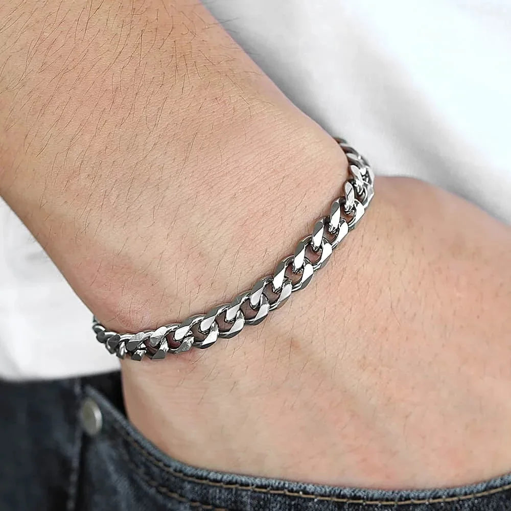 Bracelet en argent 925 pour homme et femme