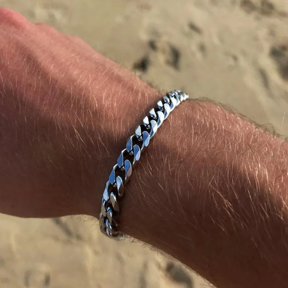Bracelet élégant en argent pour homme