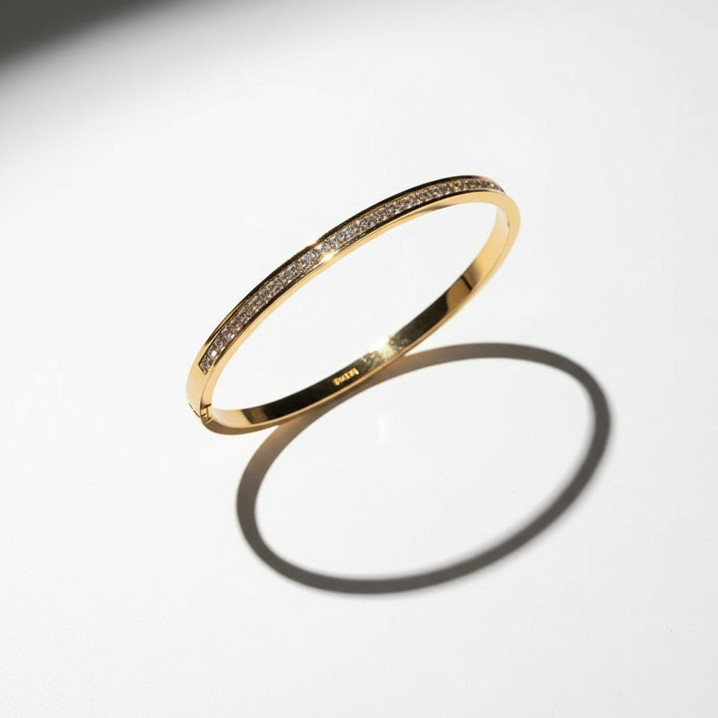 Bracelet jonc scintillant pour femme