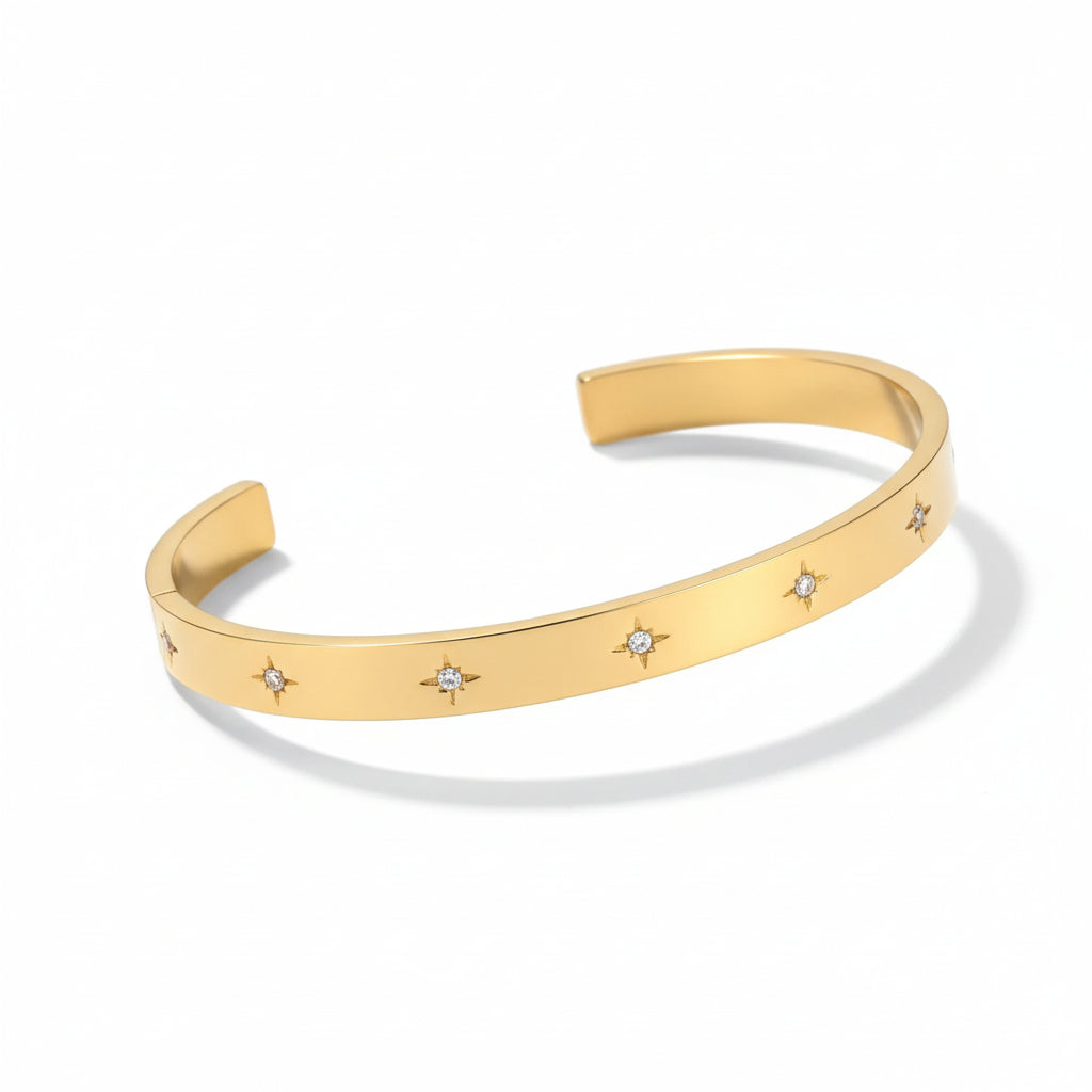 Bracelet Jonc Étoile – Lumière Éternelle